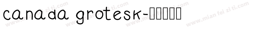 Canada grotesk字体转换